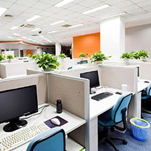 open plan office cleaning